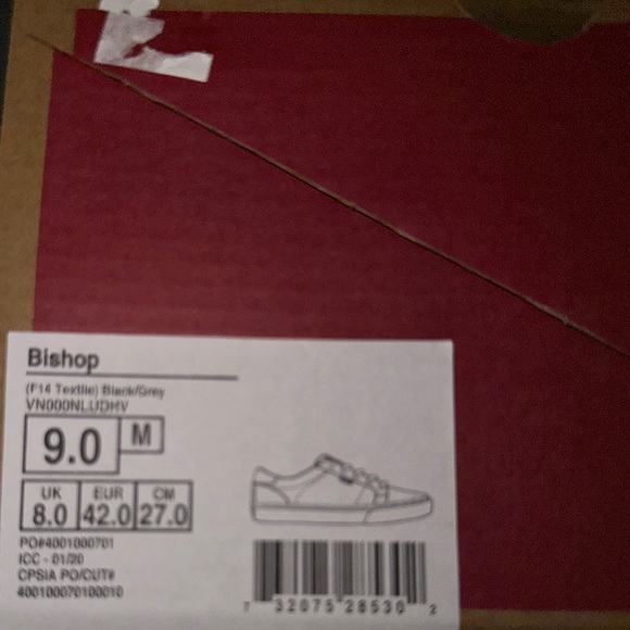 Vans, gray sneakers size 9 - Picture 3 of 3